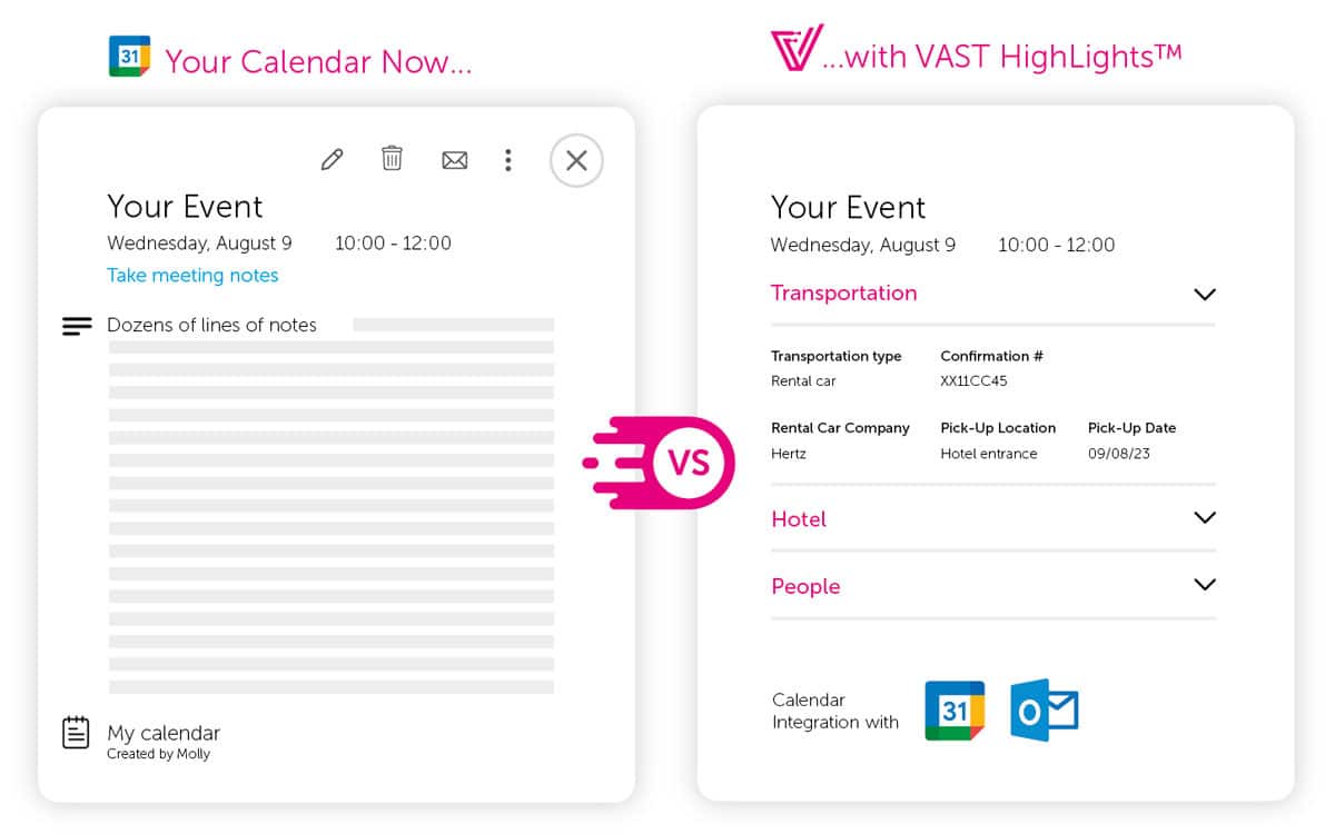 Supercharge Your Calendar with VAST.
